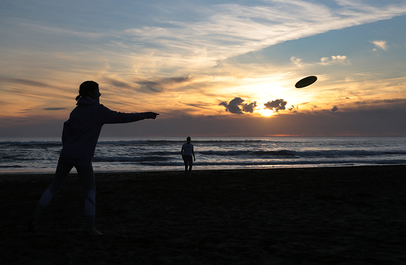 Frisbee : Piha Beach : New Zealand : Travel : Photos :  Richard Moore Photography : Photographer : 